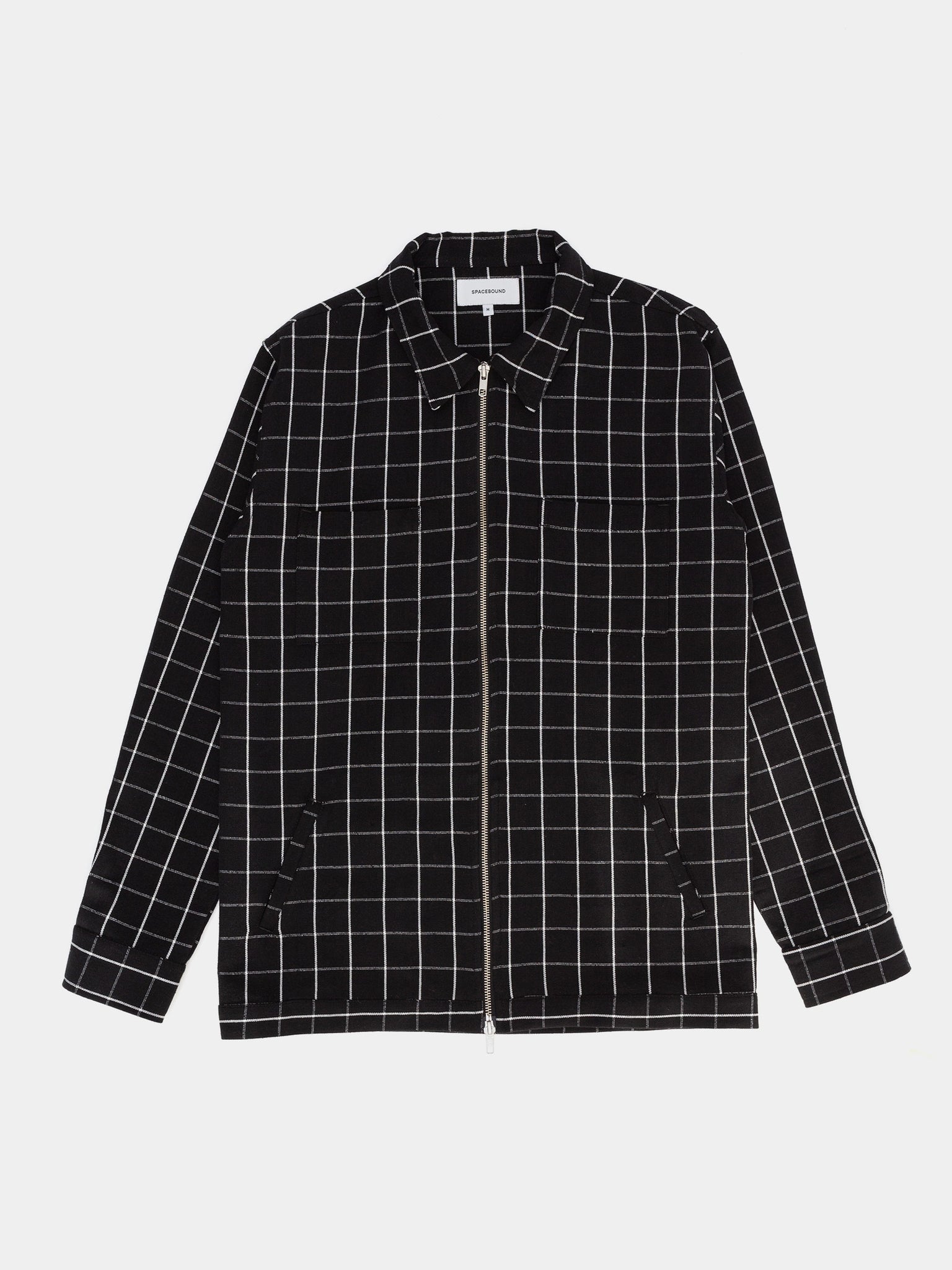 Recycled Worker Jacket - B/W Check